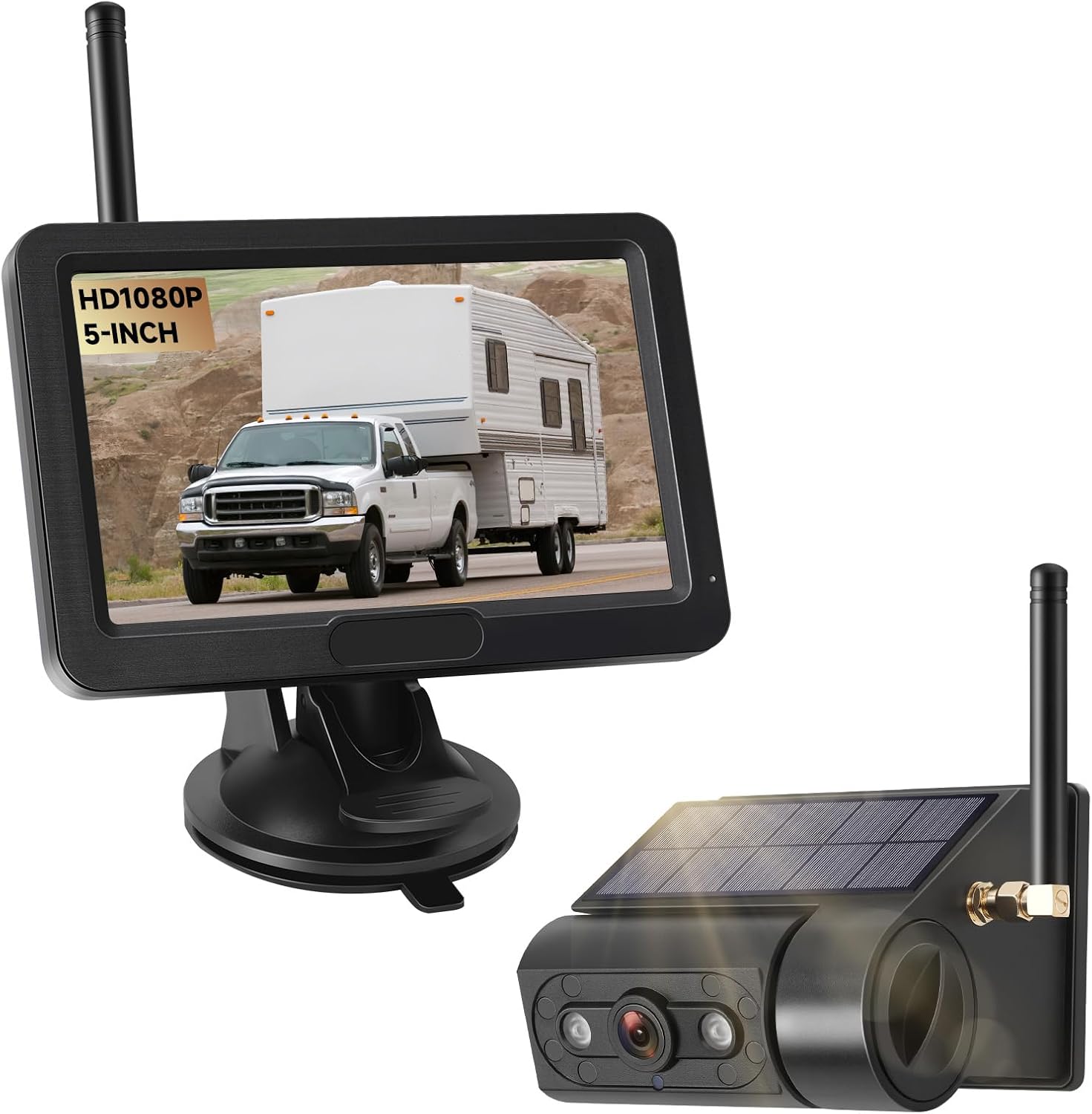Detalle de Magnetic Solar Wireless Backup Camera 5”