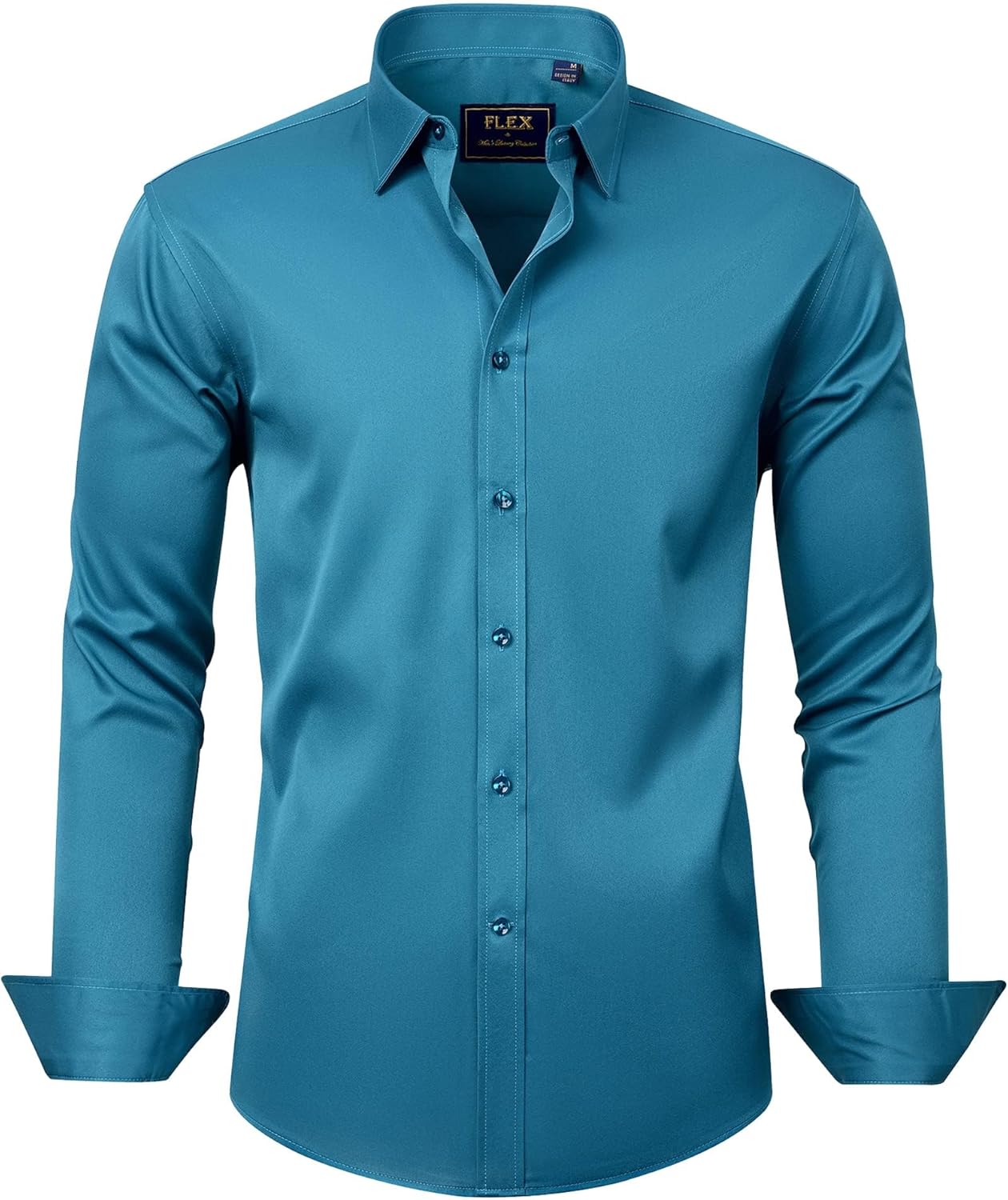 Thumbnail 6 de J.VER Herren Hemd Unifarben Stretch Langarm – Regular Fit, bügelleichtes Businesshemd