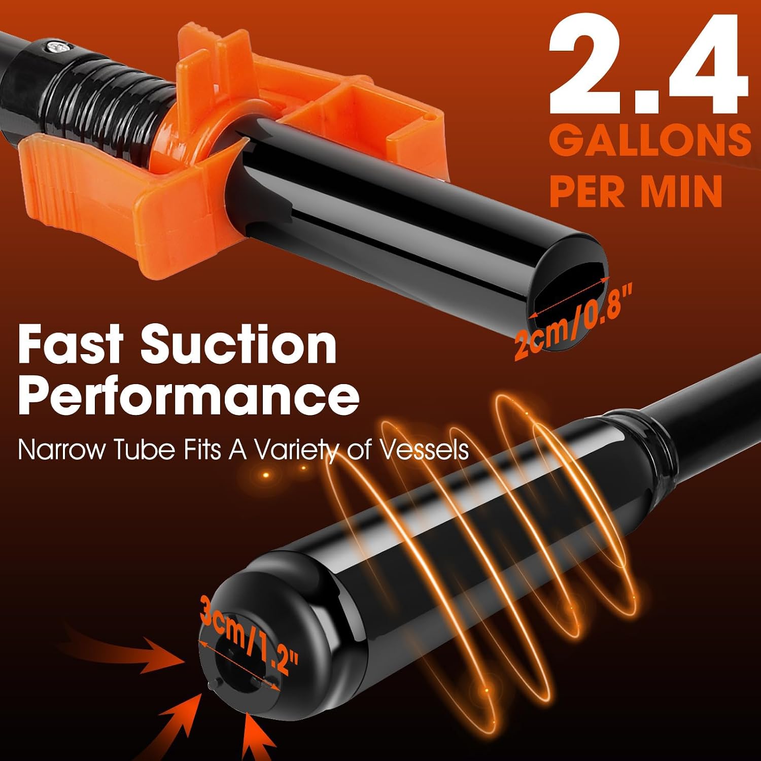Detalle 2 de Portable Battery-Operated Transfer Pump for Fuel, Water, and More