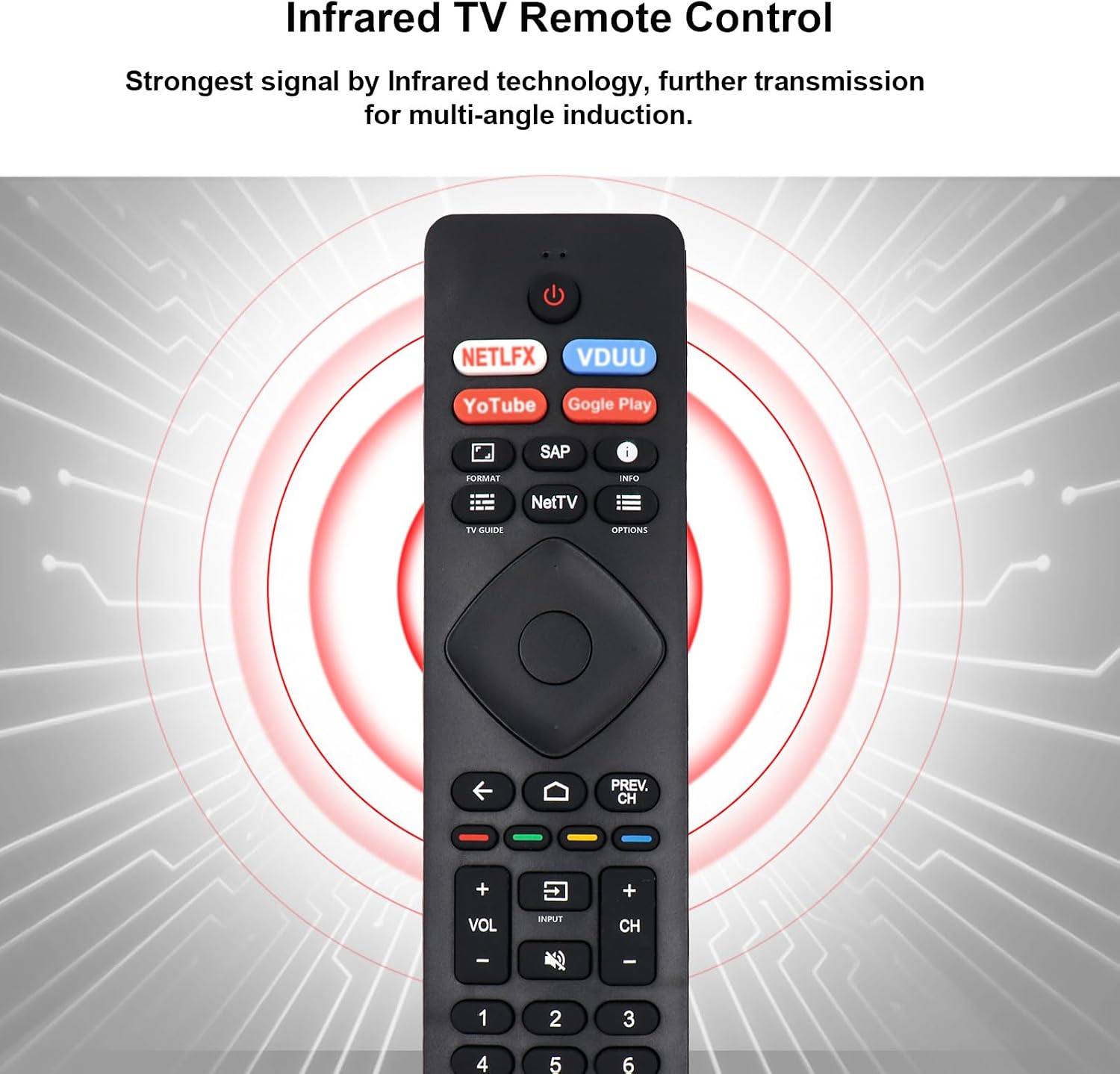 Detalle de NH800UP RF402A-V14 IR Replacement for Philips Smart TVs: A Practical, Budget-Friendly Replacement Remote