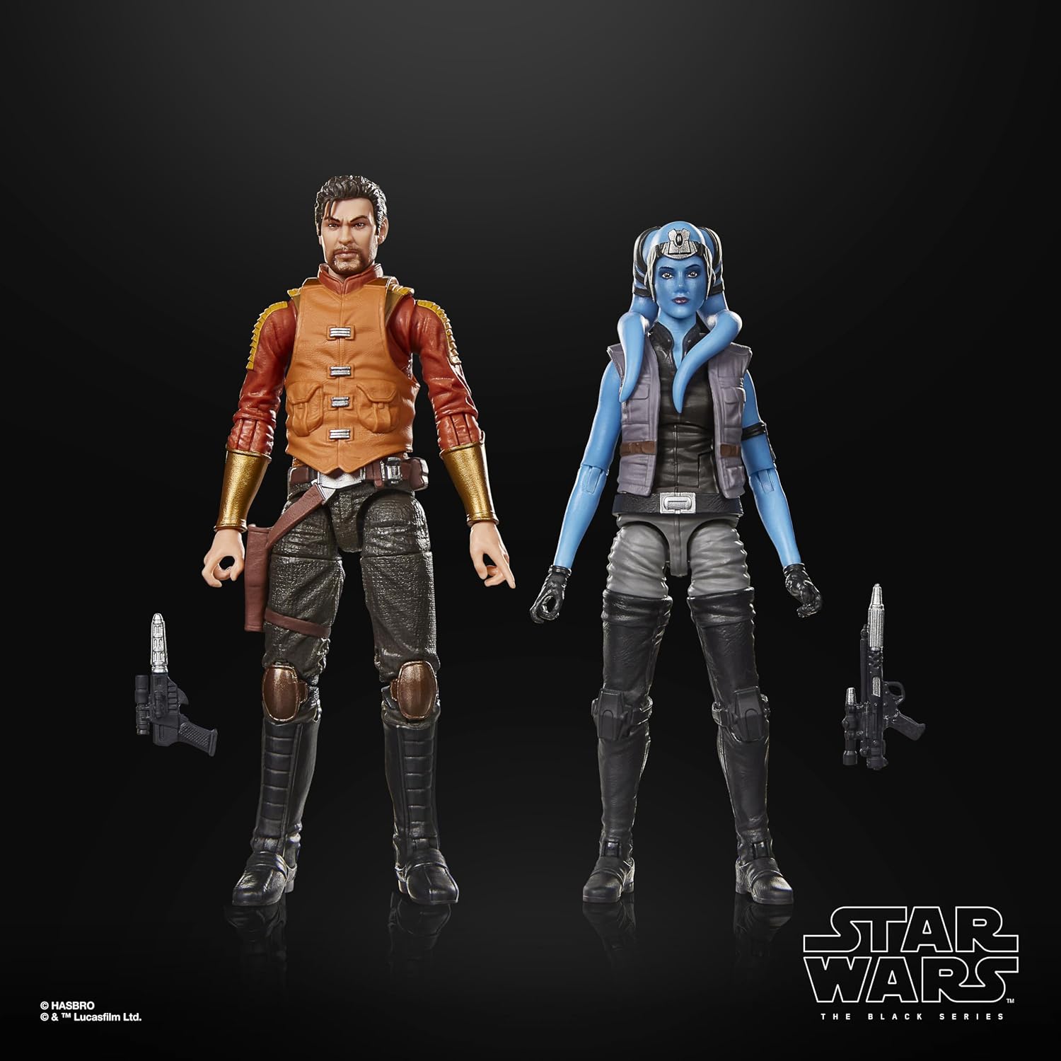 Detalle de Star Wars The Black Series G3196 – figurki Mission Vao i Carth Onasi, 15 cm