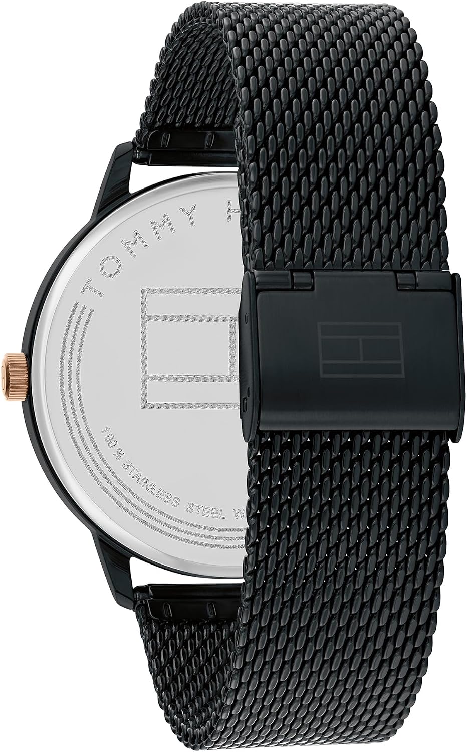Thumbnail 2 de Tommy Hilfiger Analog Quarzuhr 1791845 für Herren mit schwarzem Edelstahl-Mesh-Armband