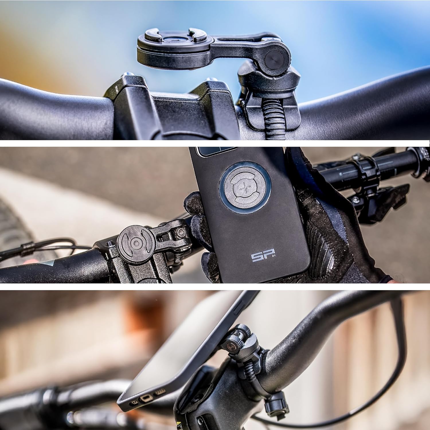 Thumbnail 6 de SP CONNECT Bike Bundle II SPC+ pour iPhone 15 Pro – système de montage vélo (VTT/VTC) avec protection Twist Lock