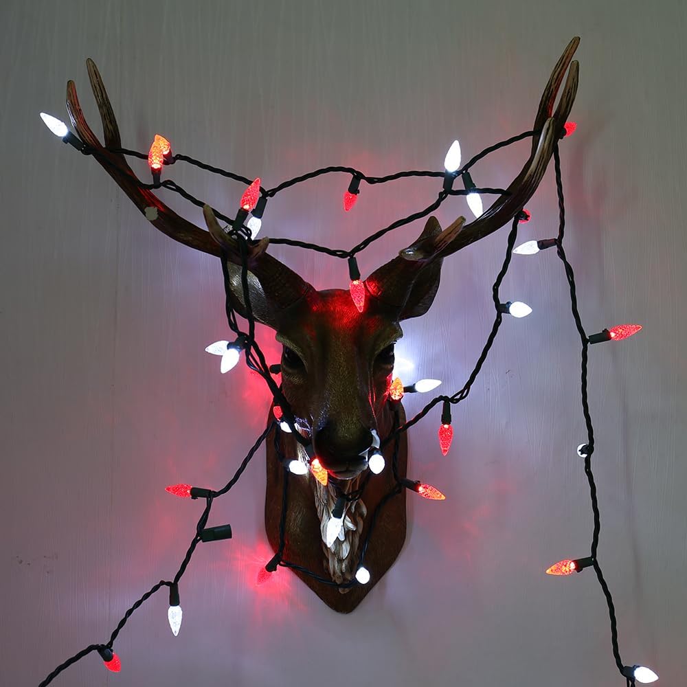 Thumbnail 6 de Brizled TSD-100M-2/S-FT3 C5 Christmas String Lights, 100 LEDs, Red & White