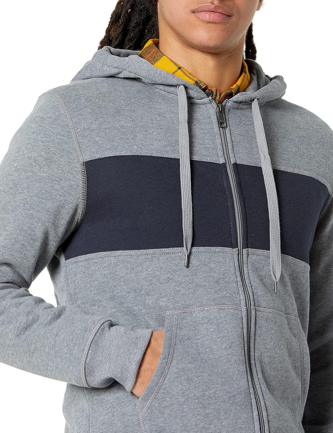 Thumbnail 2 de Amazon Essentials Herren Fleece-Kapuzenpulli mit durchgehendem Reißverschluss (Big & Tall)