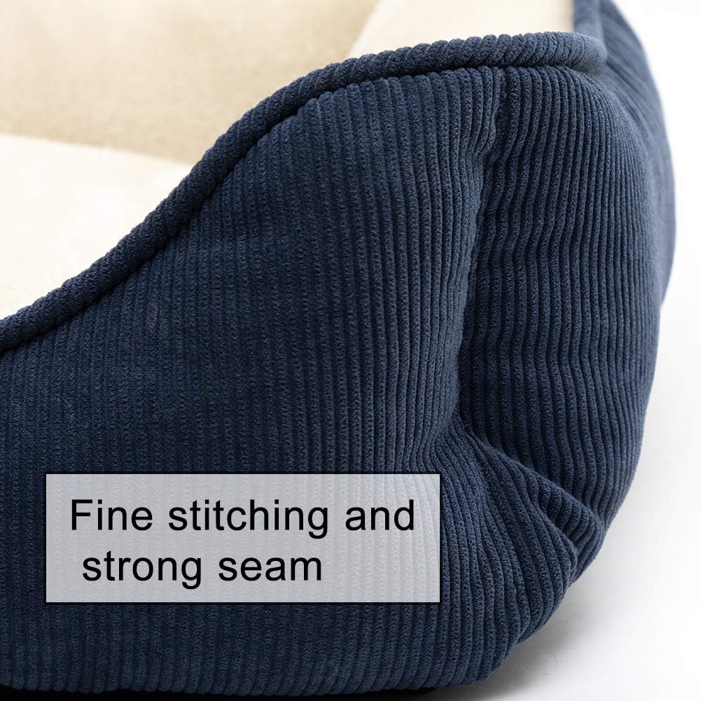 Thumbnail 5 de Hollypet Panier pour chat et petit chien Niche Maison bleu 55 x 45 x 15 cm