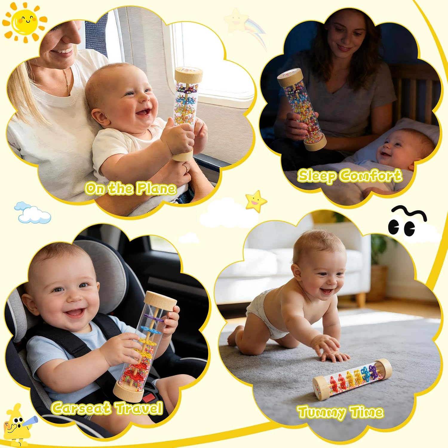 Thumbnail 6 de Wooden Baby Rattle Rain Stick 6–12 months