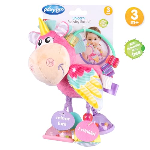 Thumbnail 4 de Playgro Unicorn Activity Rattle sonajero de peluche para 3 meses