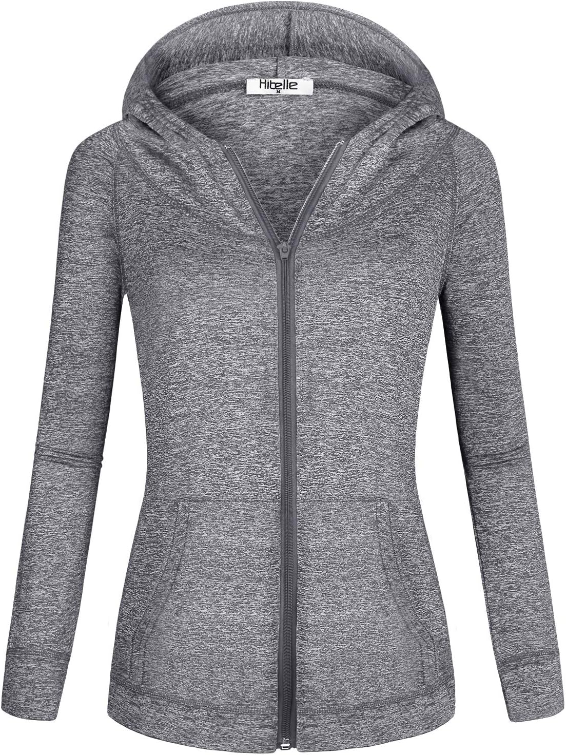 Detalle 2 de Hibelle Women's Full-Zip Fleece-Lined Hoodie