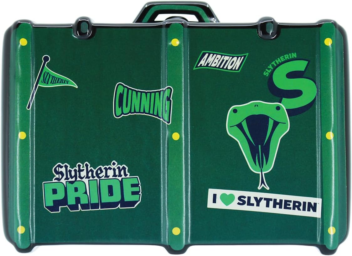 Detalle de Enesco Slytherin Coin Bank, 4.5-Inch