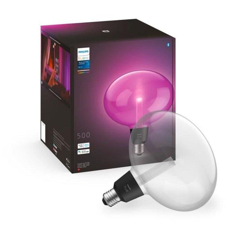 Detalle 2 de Bombilla LED inteligente Philips Hue Ellipse E27 500 lúmenes (White and Color Ambiance)