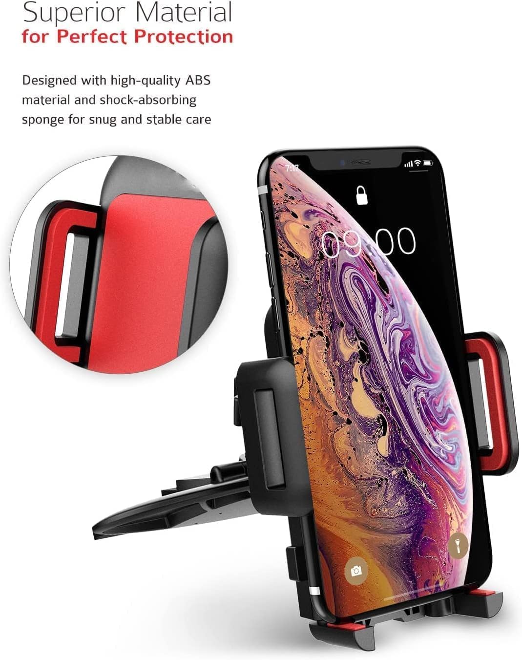 Detalle 2 de CD Slot Phone Holder Mount 360° for iPhone