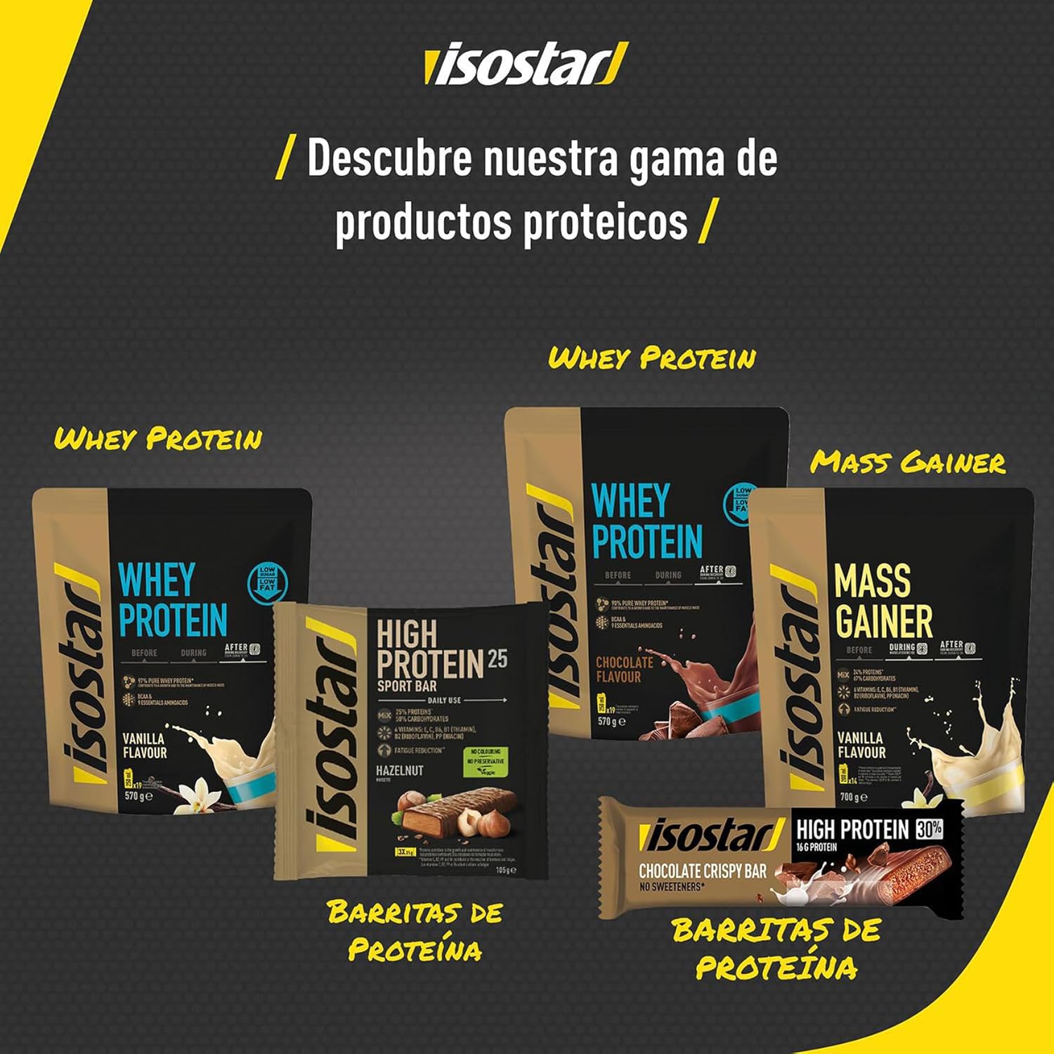 Detalle 2 de Isostar Whey Protein 💪 Rico en Proteínas y Bajo en Azúcares