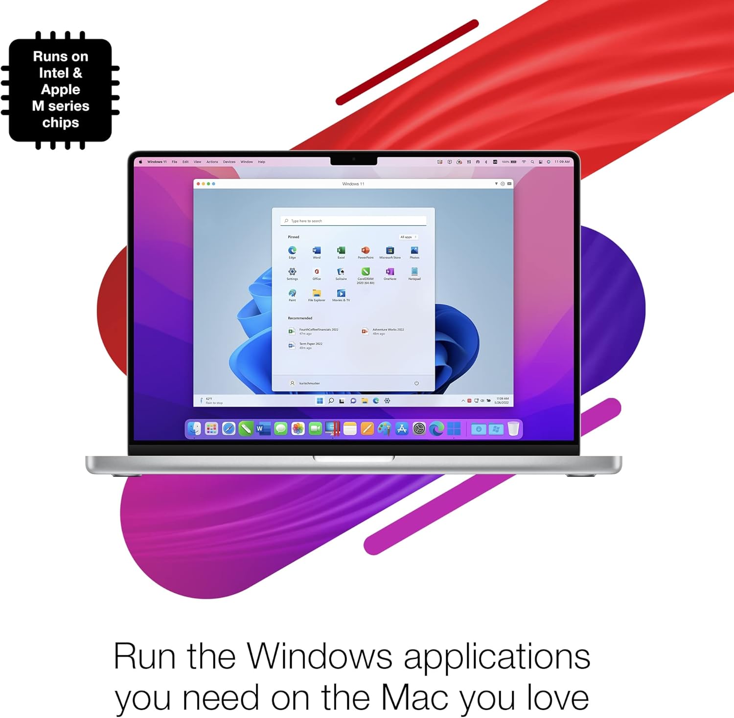 Detalle 2 de Corel Parallels Desktop 26 for Mac Pro Edition – Windows auf dem Mac virtualisieren, 1 Gerät, 1 Nutzer, 1 Jahr