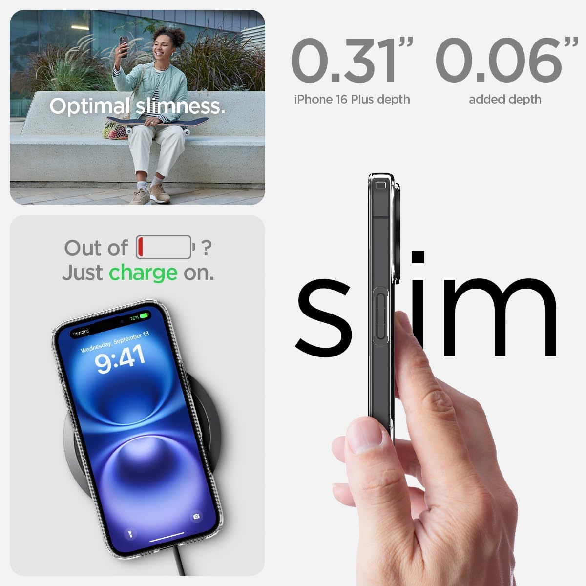 Thumbnail 6 de Spigen Liquid Crystal pour iPhone 16 Plus 6,7 pouces, transparent