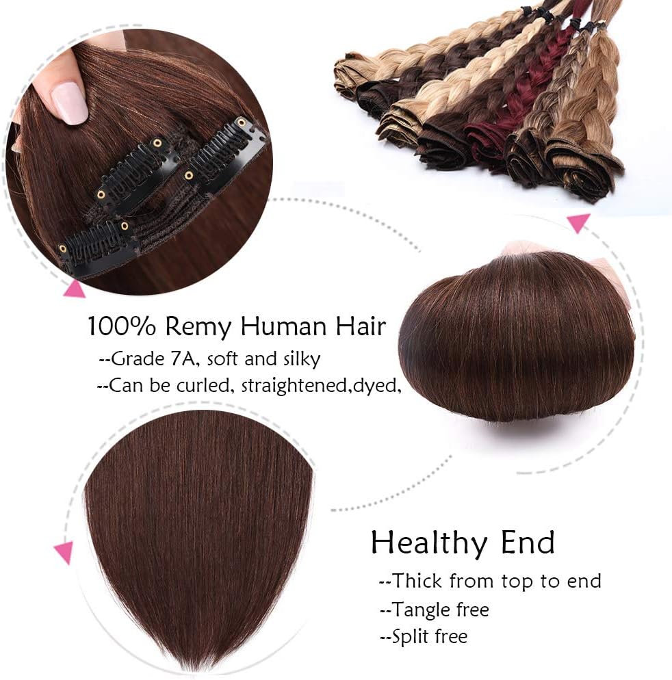 Thumbnail 2 de SEGO Extension Clip Capelli Veri Castano – 8 Fasce Remy 100% lisci naturali, 35 cm, 120 g
