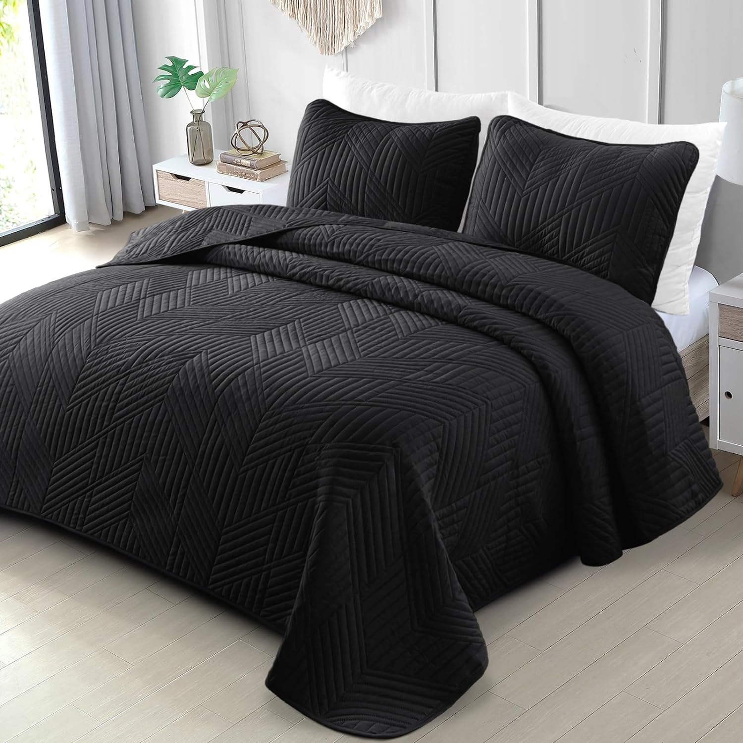 Thumbnail 6 de Exclusivo Mezcla Ultrasonic Full Queen Quilt Bedding Set