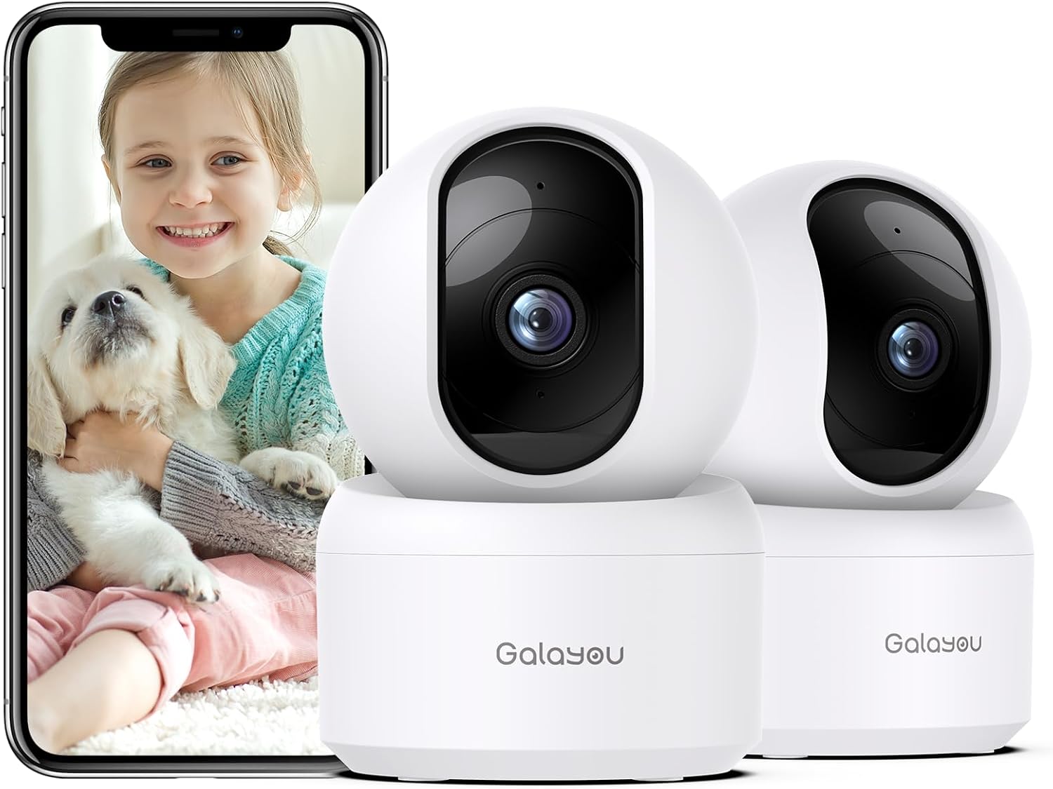 Detalle de GALAYOU G2 2K Pet Camera with 360° tracking