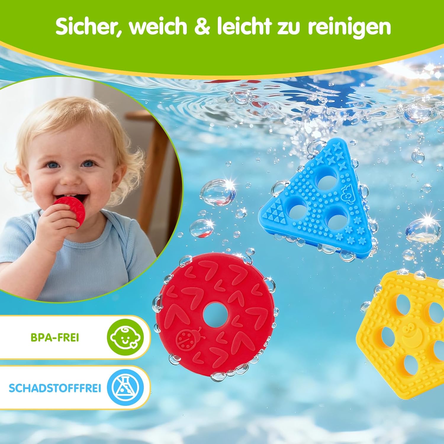 Thumbnail 4 de Hahaland Montessori Stapelspiel aus Silikon ab 12 Monaten