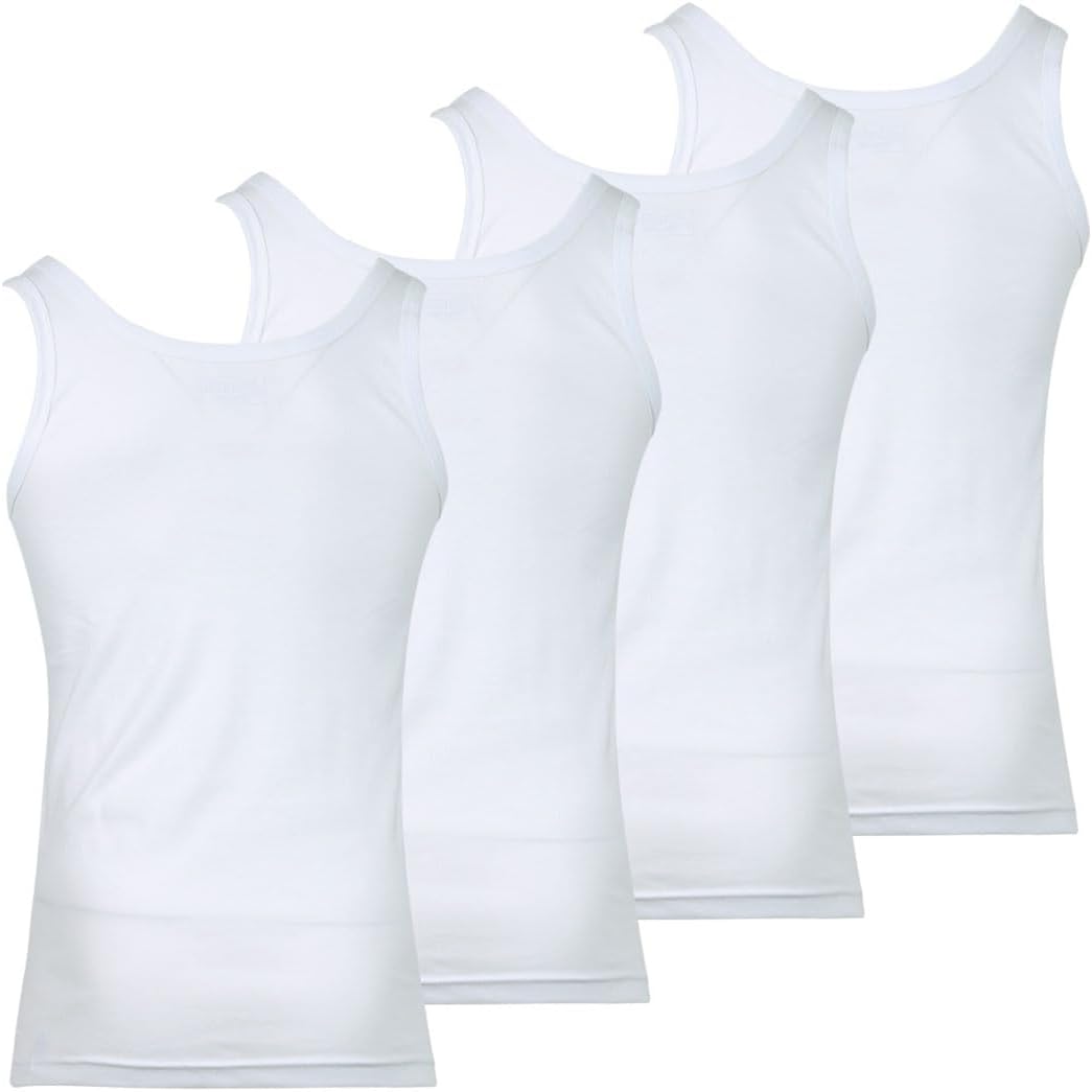Thumbnail 2 de Athena – Lot de 4 débardeurs homme en coton, col V et manches courtes