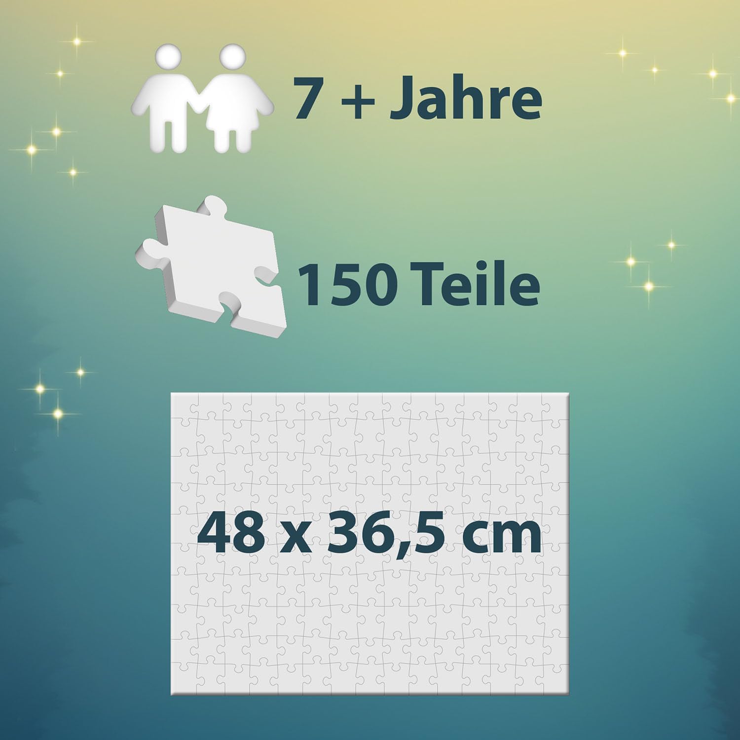 Detalle de KOSMOS 684440 Die Schule der magischen Tiere – Puzzle 150 Teile, Beste Freunde