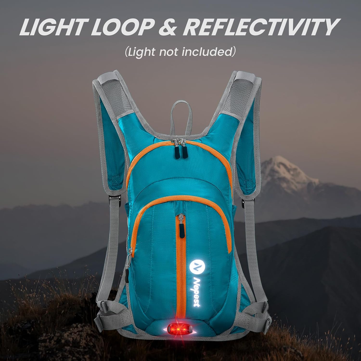Thumbnail 5 de Nepest Hydration Pack Backpack: Lightweight 2L Water Bladder Vest for Hiking, Running, Cycling