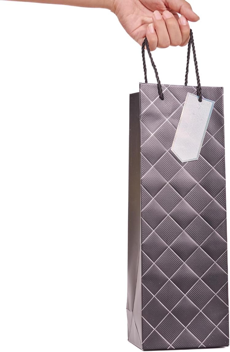 Thumbnail 2 de 12Pack Wine Gift Bags 13.7in Luxury Bottle Bags