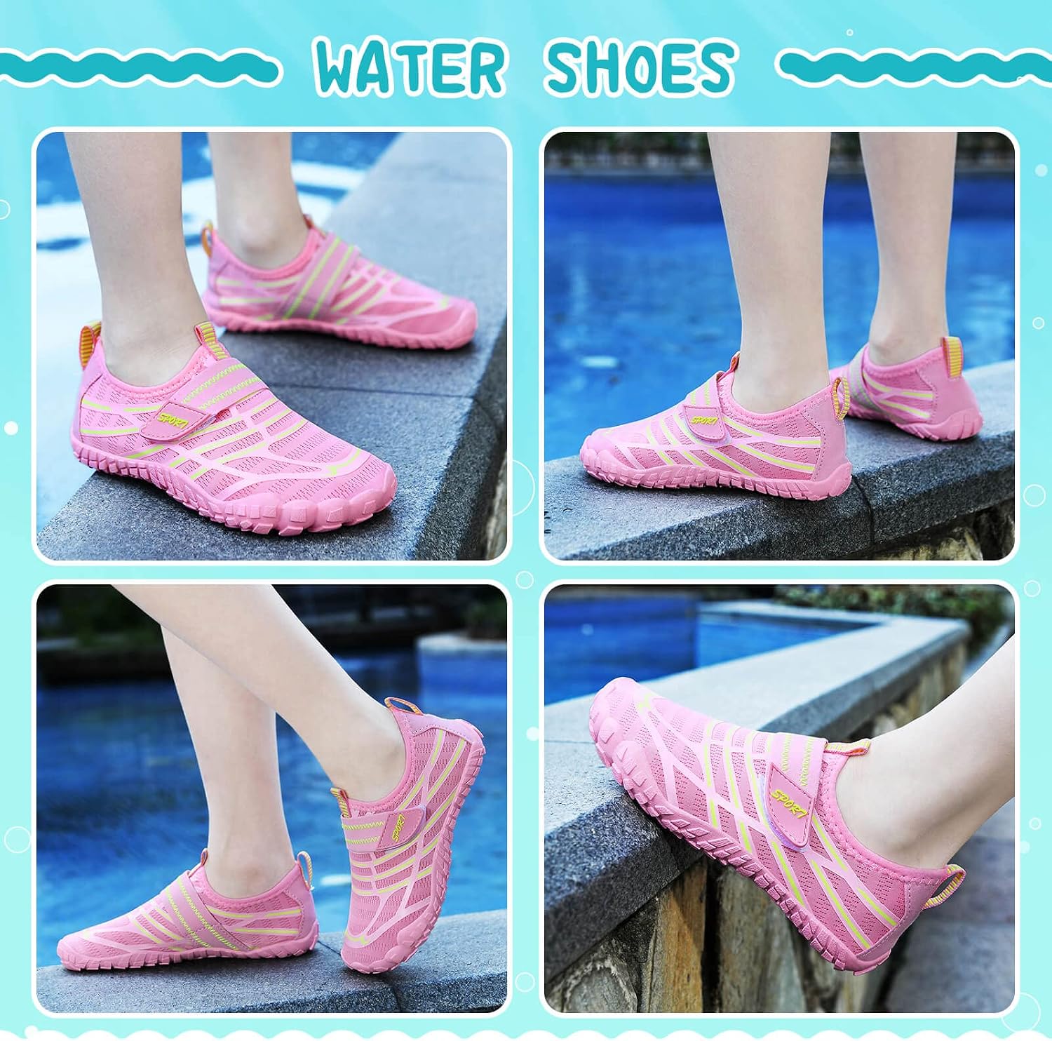Thumbnail 1 de Water Shoes for Kids: All-Round Aqua Trainers for Beach, Pool and Outdoor Fun