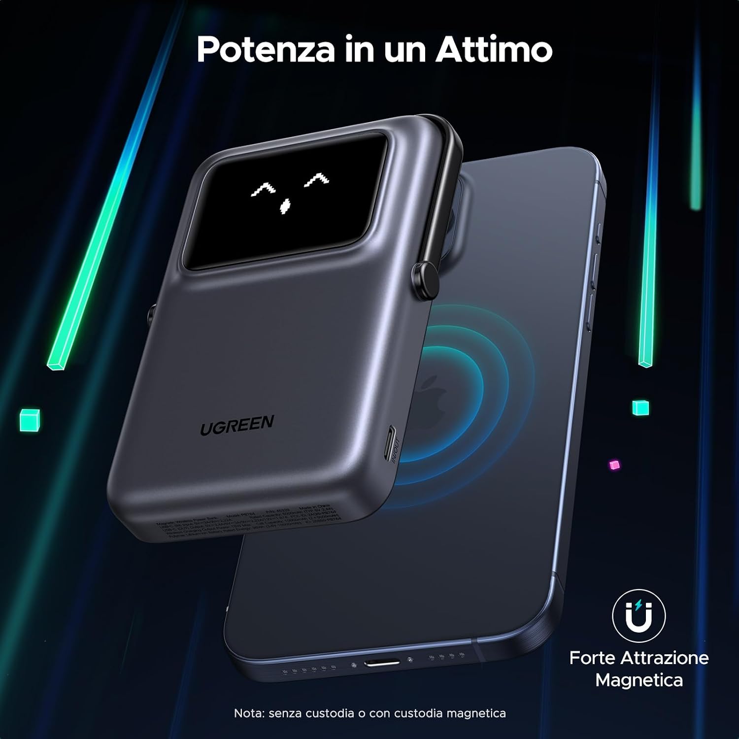 Detalle 2 de UGREEN Uno Power Bank Magnetico 10000mAh