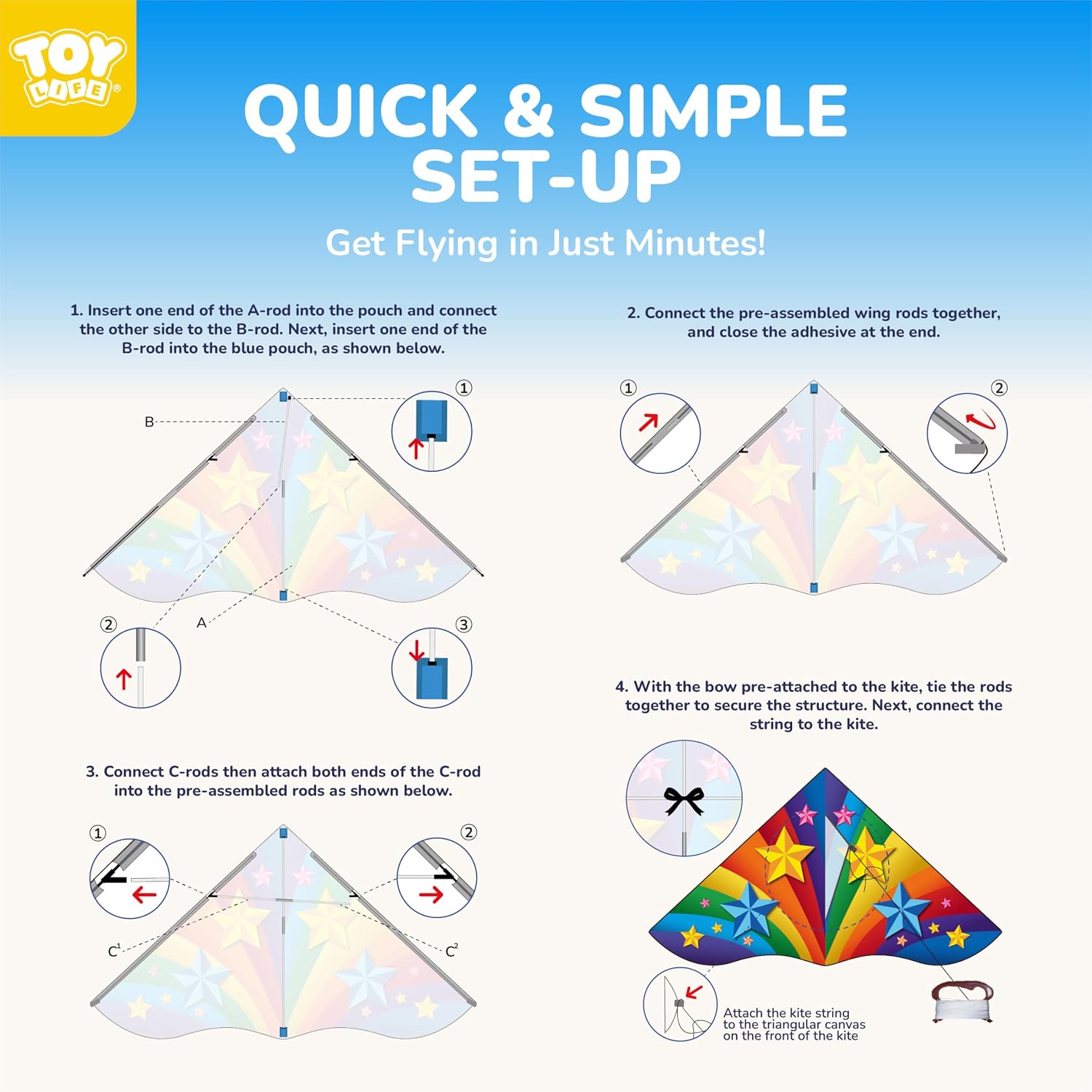 Thumbnail 6 de TOY Life Kids' Kite with 50M String
