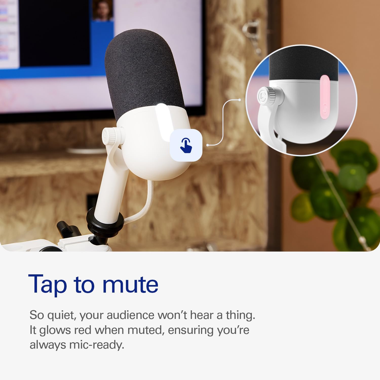 Detalle 2 de Elgato Wave Neo USB Condenser Microphone with Tap-to-Mute and Headphone Monitoring