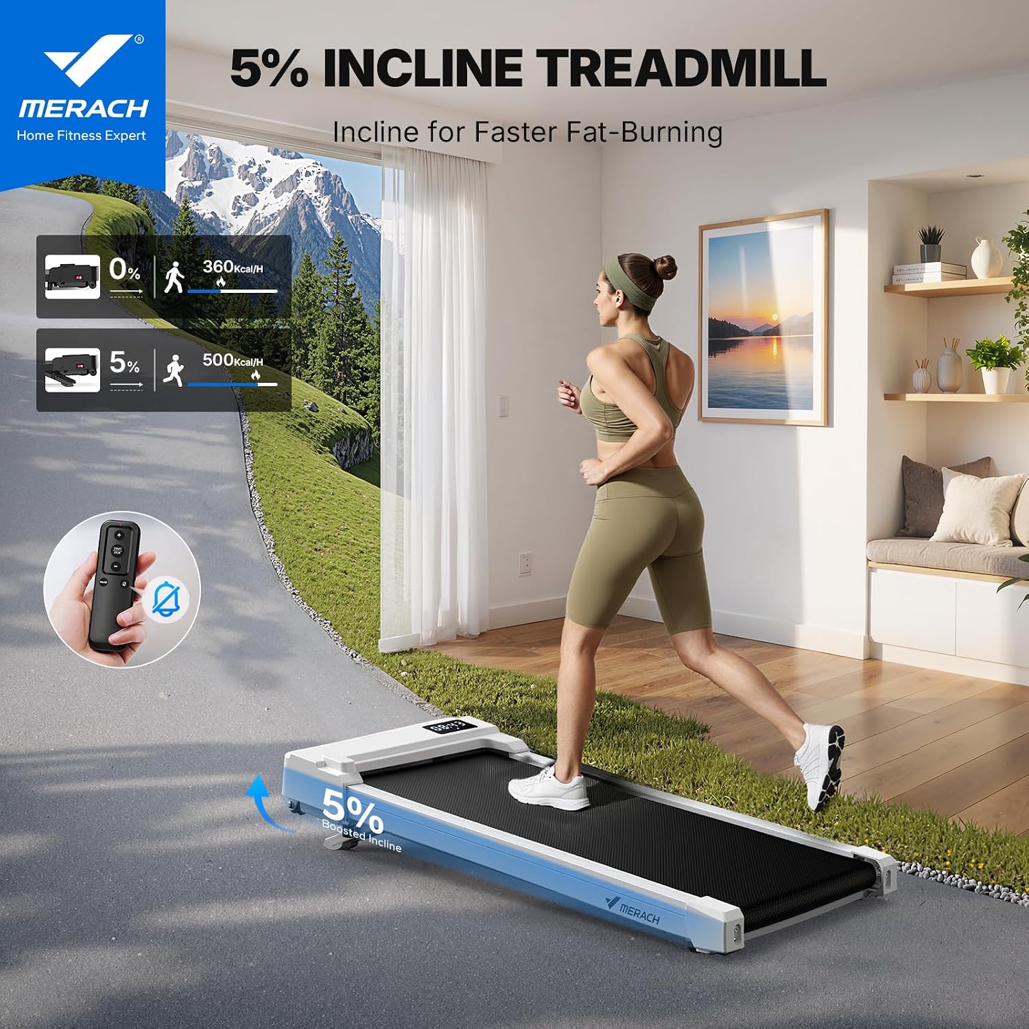 Detalle 2 de MERACH Walking Pad 136 kg