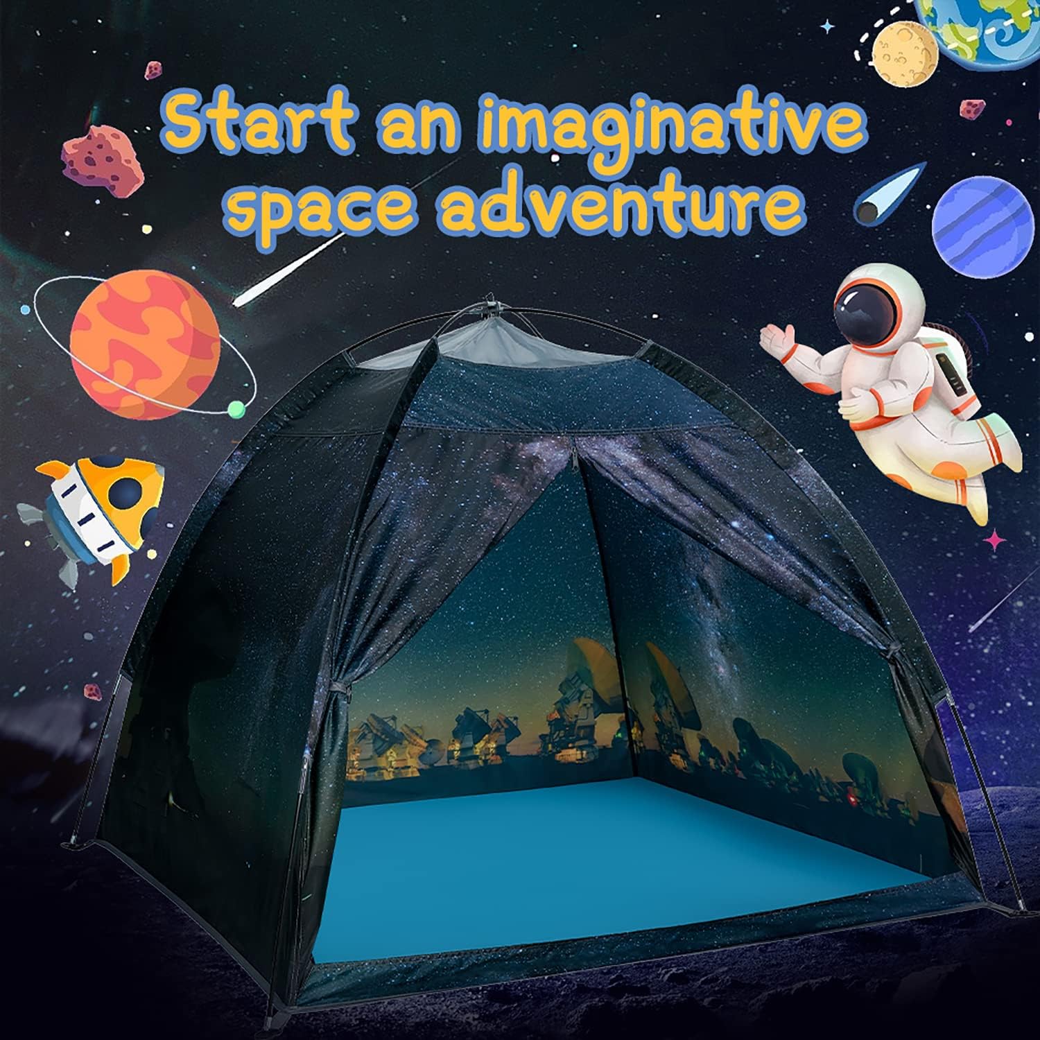 Detalle de Mnagant Kids Play Tent Galaxy Dome 47"