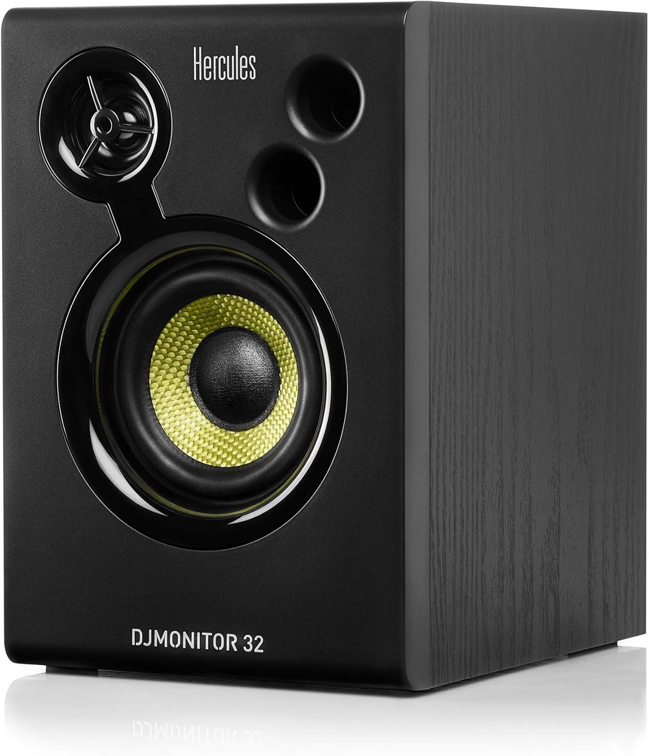 Detalle 2 de Hercules DJMonitor 32 EU Version: monitor DJ attivo 2 vie con Bluetooth e altoparlanti da 3,5”