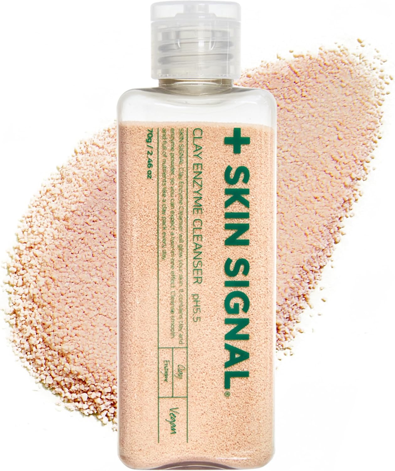 Detalle de skin signal クレイ酵素クレンザー 70ml|フランス産クレイ配合の酵素洗顔パウダー