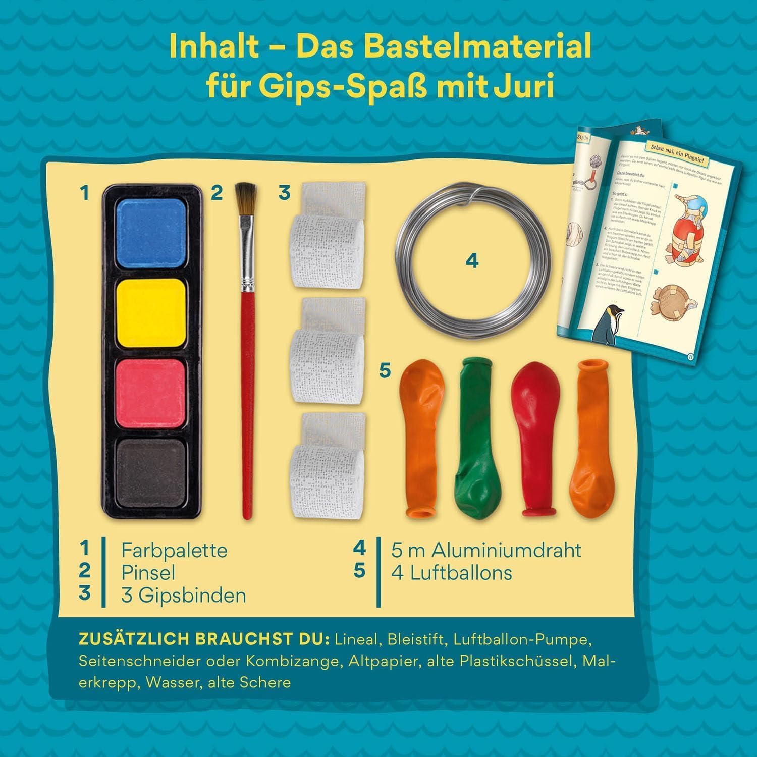 Detalle de Kosmos 604660 „Die Schule der magischen Tiere“ – Gips-Spaß mit Juri, Bastelset ab 8 Jahren