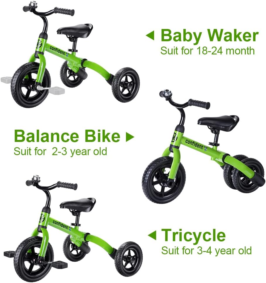 Thumbnail 3 de YGJT 3-in-1 Tricycle for Toddlers (Age 2–5), Folding Ride-On with Adjustable Seat & Removable Pedals