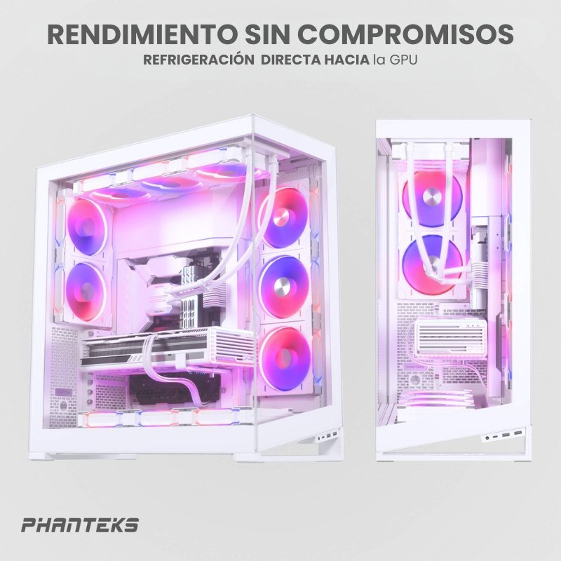 Thumbnail 1 de Phanteks NV9 Full Tower con doble cristal templado y USB-C (blanca)