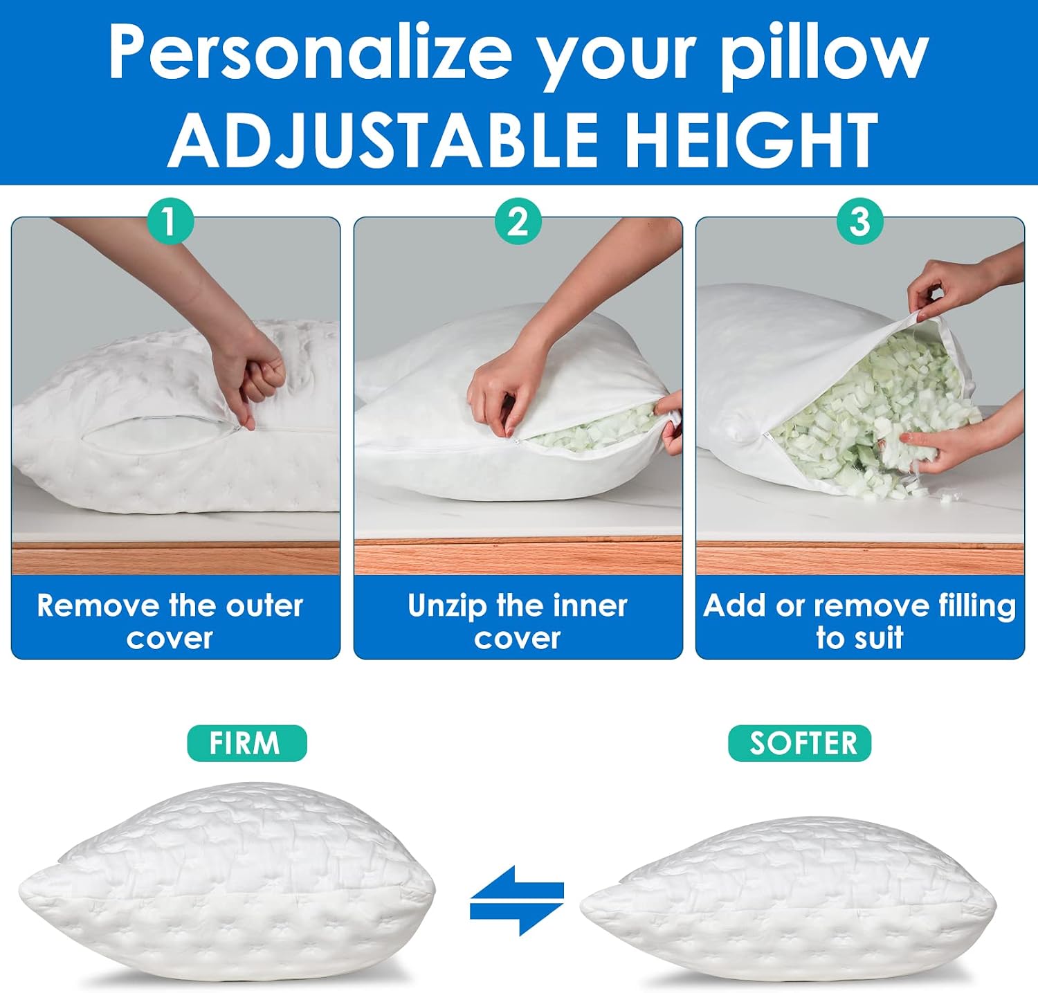 Detalle 2 de SKYNY Cooling Side Sleeper Pillow