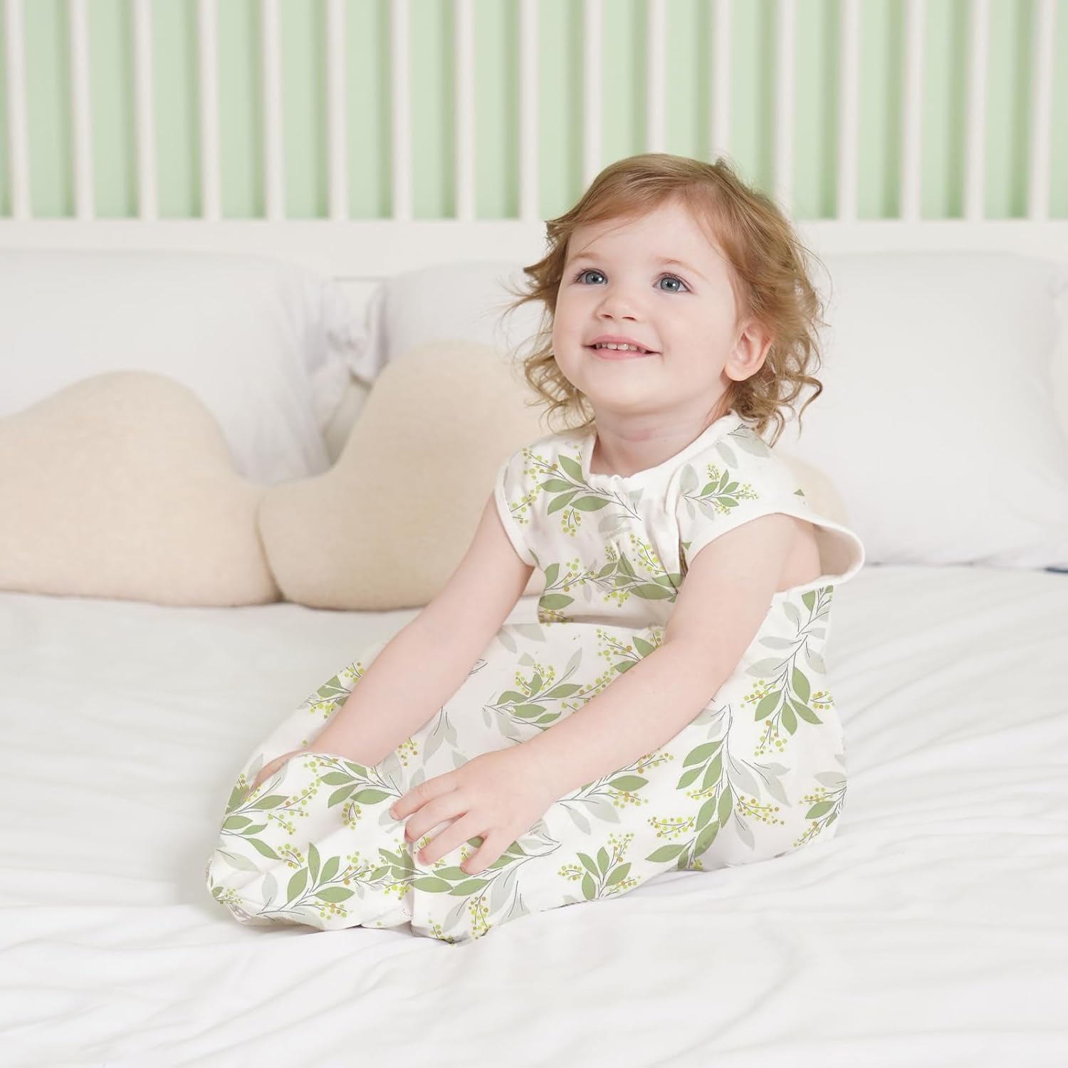 Thumbnail 4 de TOGOU2S Sommerschlafsack Baby 0,5 Tog aus 100% Baumwolle – atmungsaktiv, einstellbare Länge (0–36 Monate)