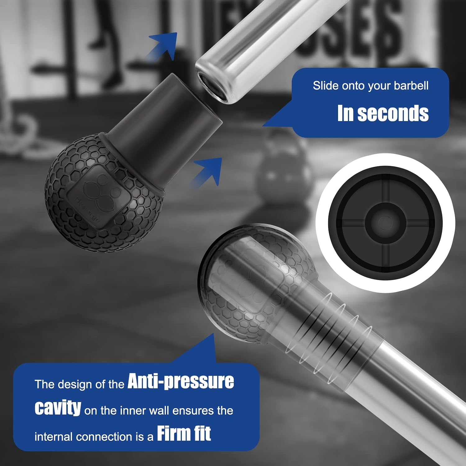 Detalle 2 de HXD-ERGO Landmine Attachment for Barbell 2" ๐
