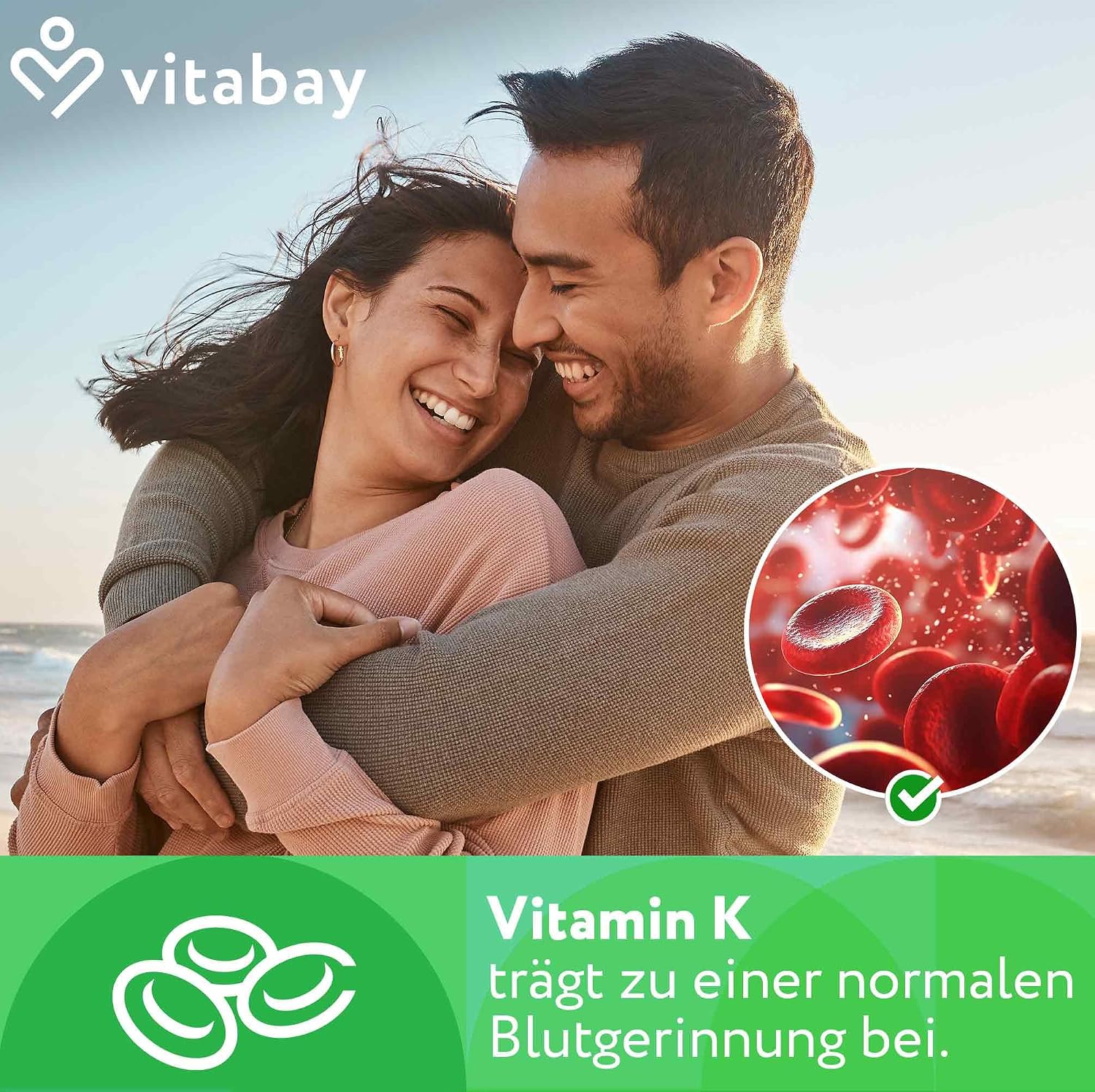 Detalle de Vitabay Vitamin K2 200 µg 365 Tabletten 💊