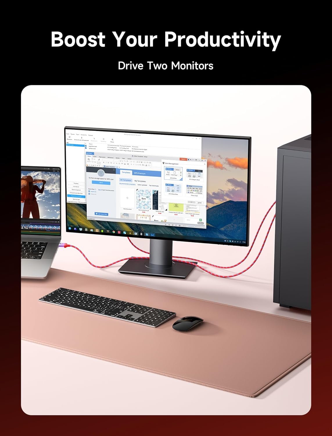 Thumbnail 5 de JSAUX Cavo HDMI 2.1 8K 1 metro (2 pezzi) 48Gbps, eARC e 4K@120/144 Hz