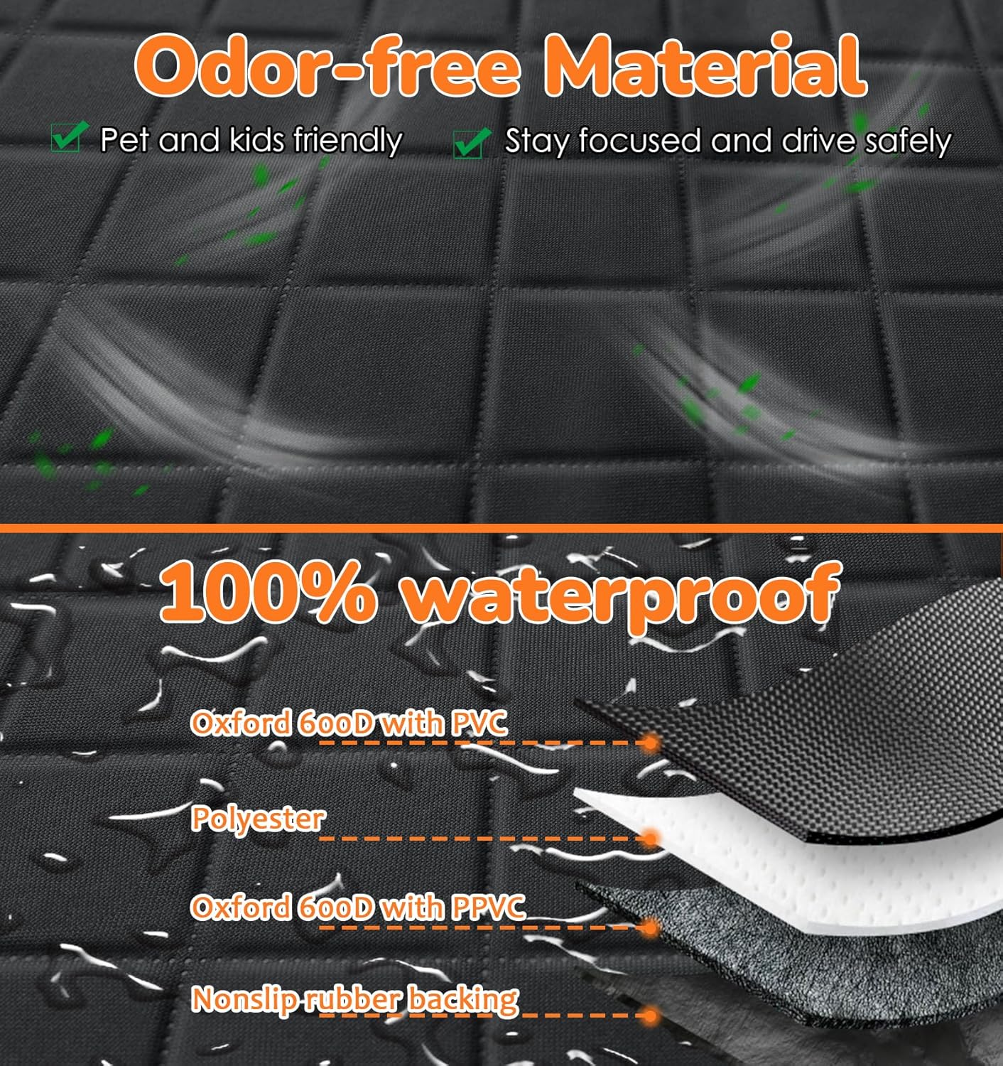 Detalle 1 de URPOWER Dog Car Seat Cover 54in
