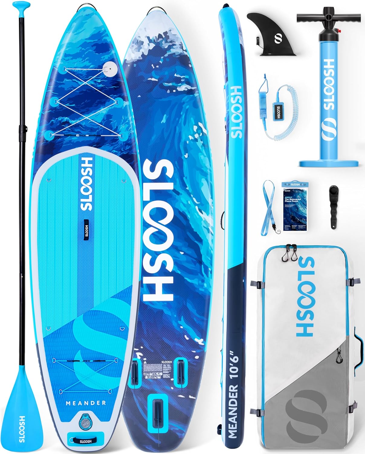Detalle de SLOOSH Meander 10'6 Inflatable Stand-Up Paddleboard