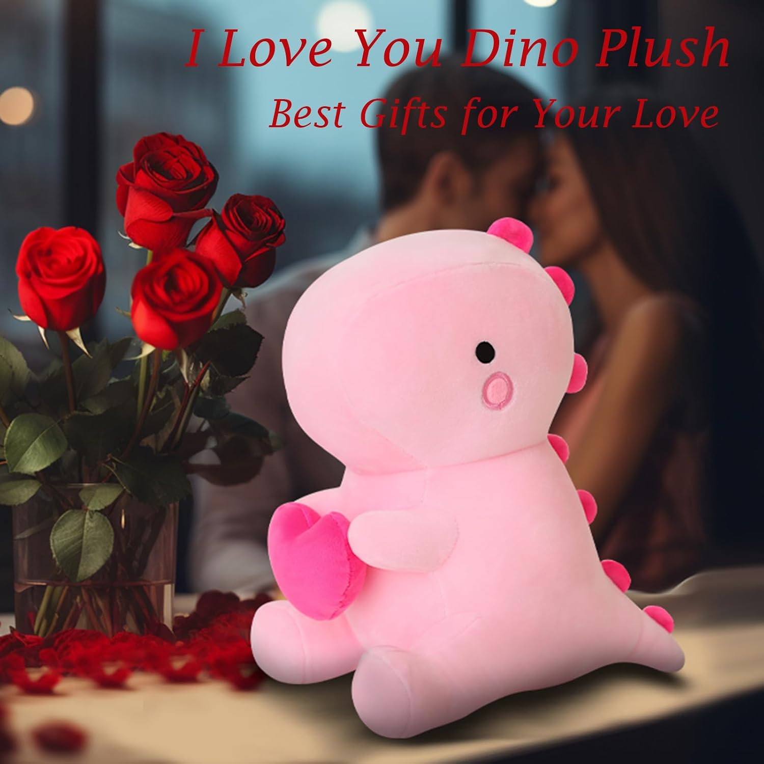 Detalle 2 de Dinosaur plush heart 30cm