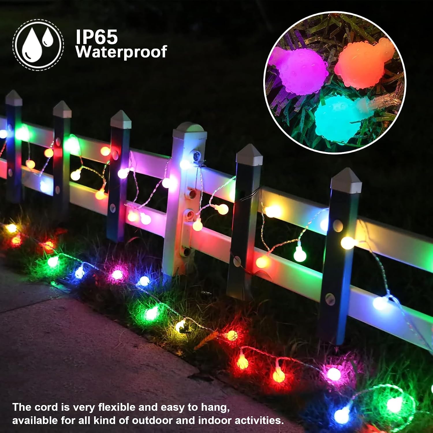Detalle 2 de 120LED Fairy Lights Plug in 12M Globe String Lights ๐