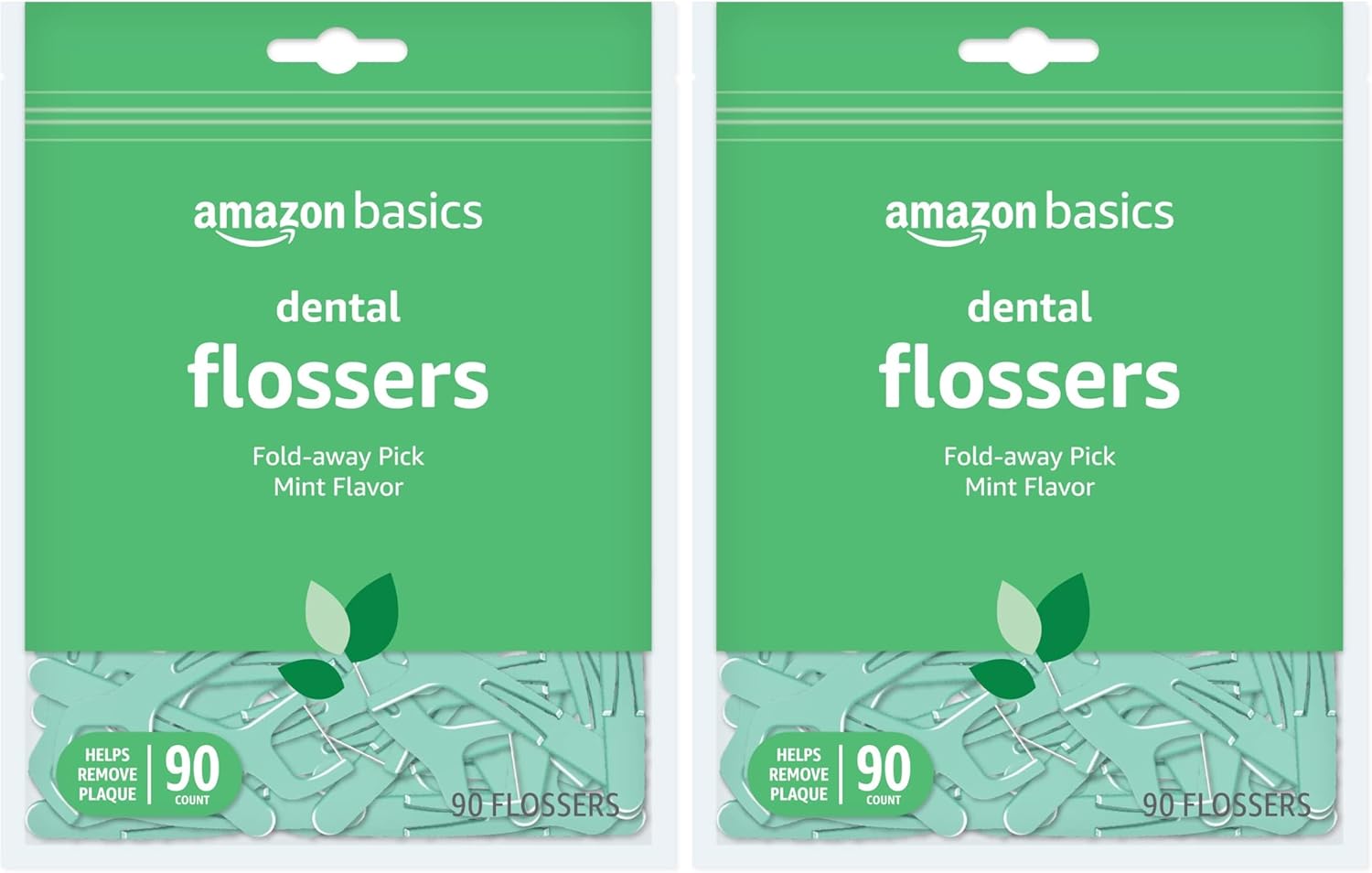 Thumbnail 6 de Amazon Basics Mint Dental Flossers (90 count) — slide-between comfort with a fold-away pick