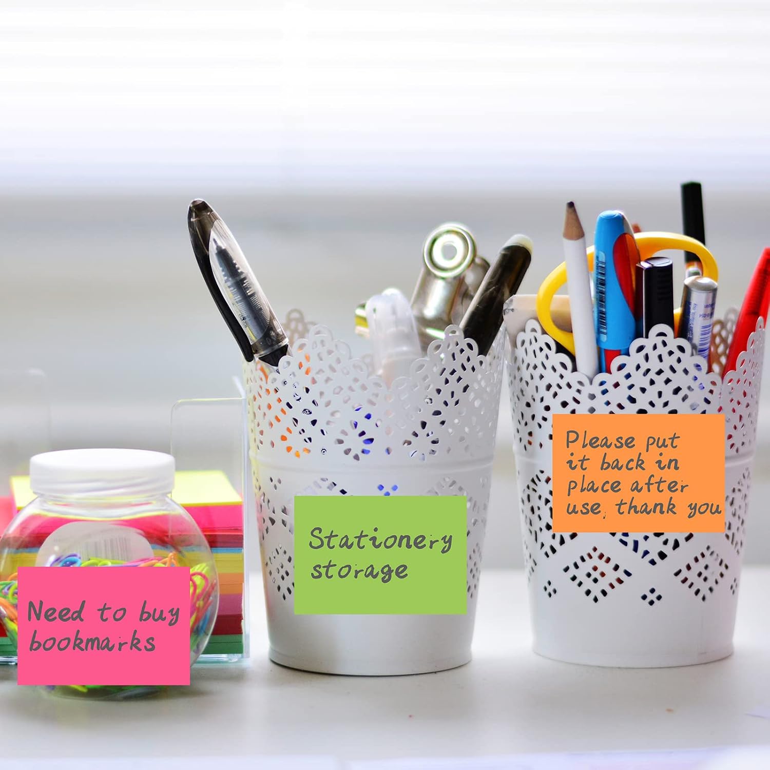 Detalle de ZCZN Foglietti Adesivi 6 Colorati Sticky Notes – Confezione da 12 Blocchetti, 38x51 mm, 100 Fogli/Blocchetto