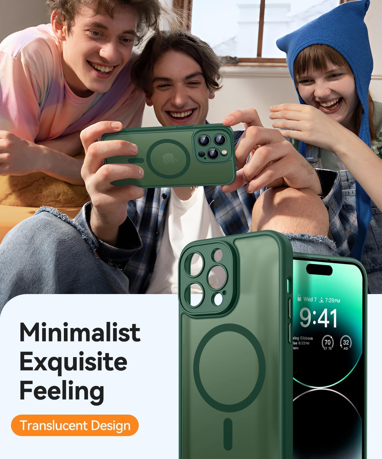 Thumbnail 6 de CANSHN Funda Magnética iPhone 14 Pro 🍏 Protección Total Cámara